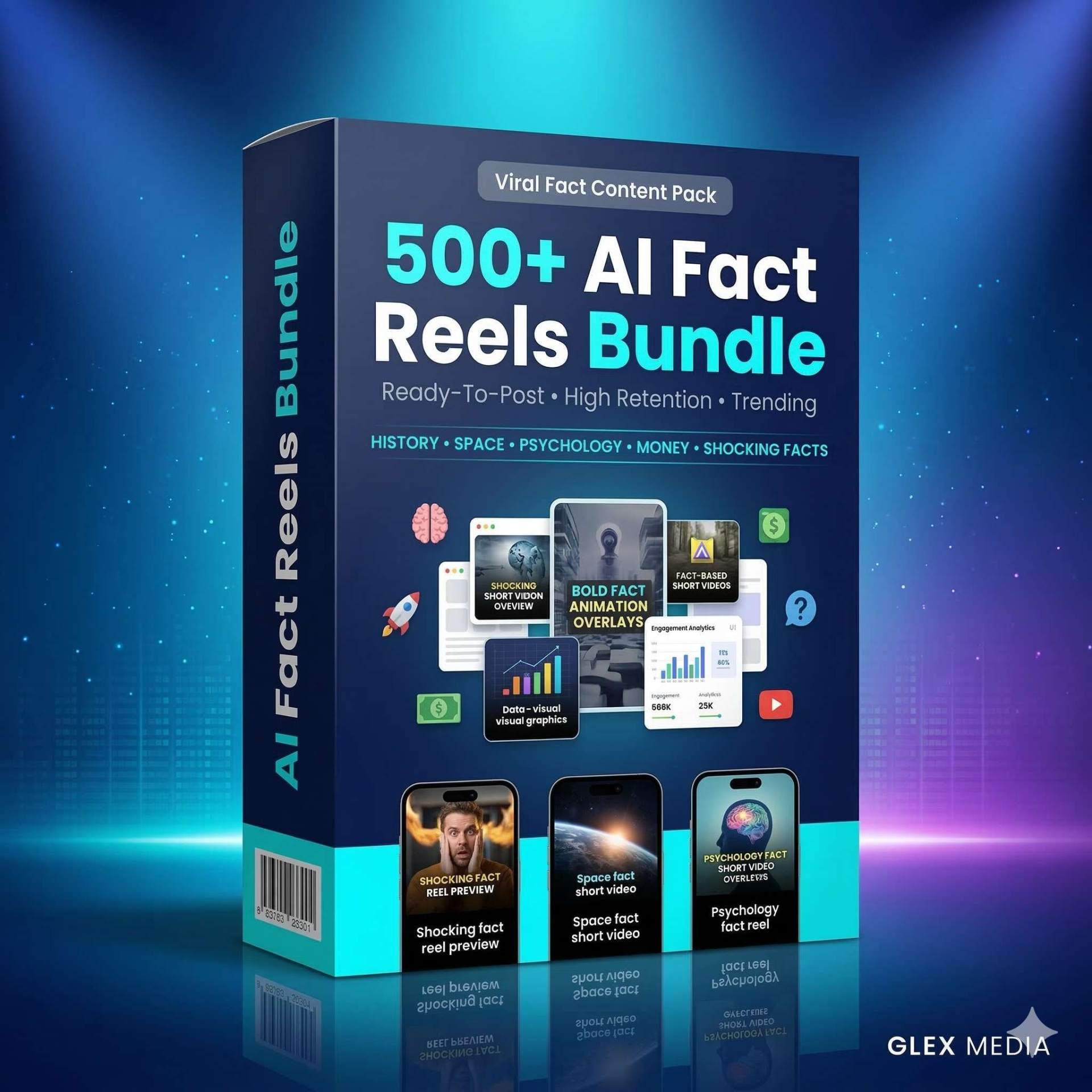 500+ AI Fact Reels Bundle