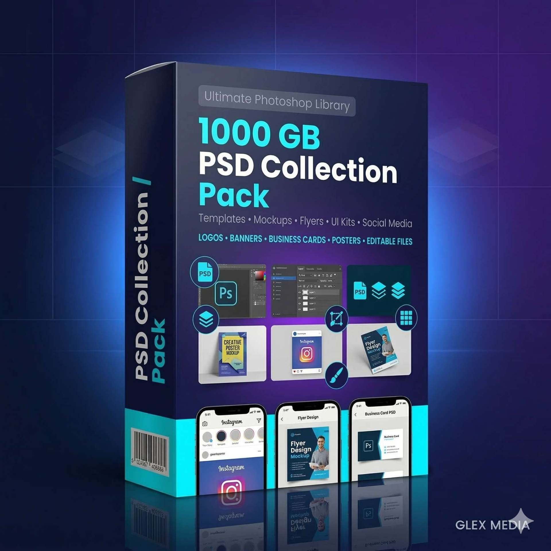 1000 GB PSD Collection Pack